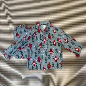 Hanna Andersson Kids Holiday Pajamas - Blue with Red Gnomes